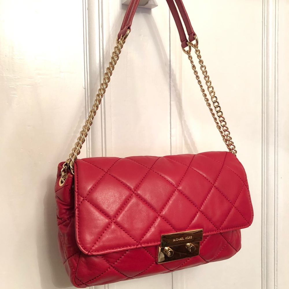 Authentic lamb skin leather Michael Kors handbag